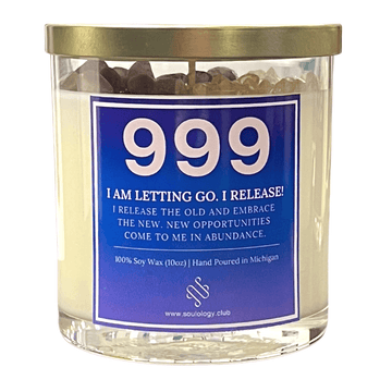 999 Angel Number Affirmation Candle