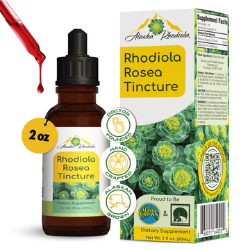 Rhodiola Rosea Tincture – Natural Stress & Energy Support (2 oz)